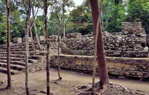 At Mayan Ruins in Coba