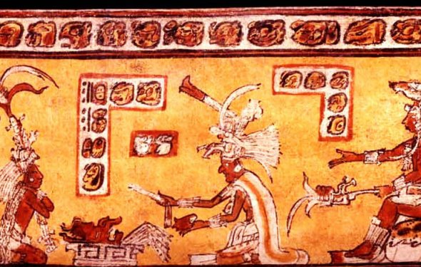 A Ruler with perforator stains