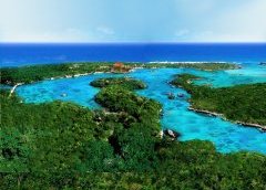 Xel-Ha aerial An aerial view of Xel-Ha, the aquatic park located just outside of Tulum, Rivera Maya