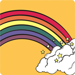 Rainbow as a Mayan symbol